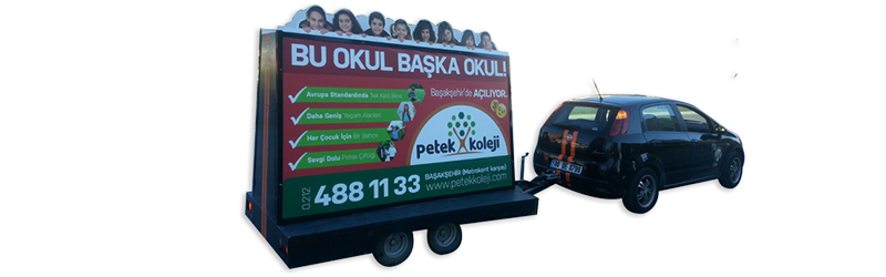 gezen bilboard mobil pano reklamları